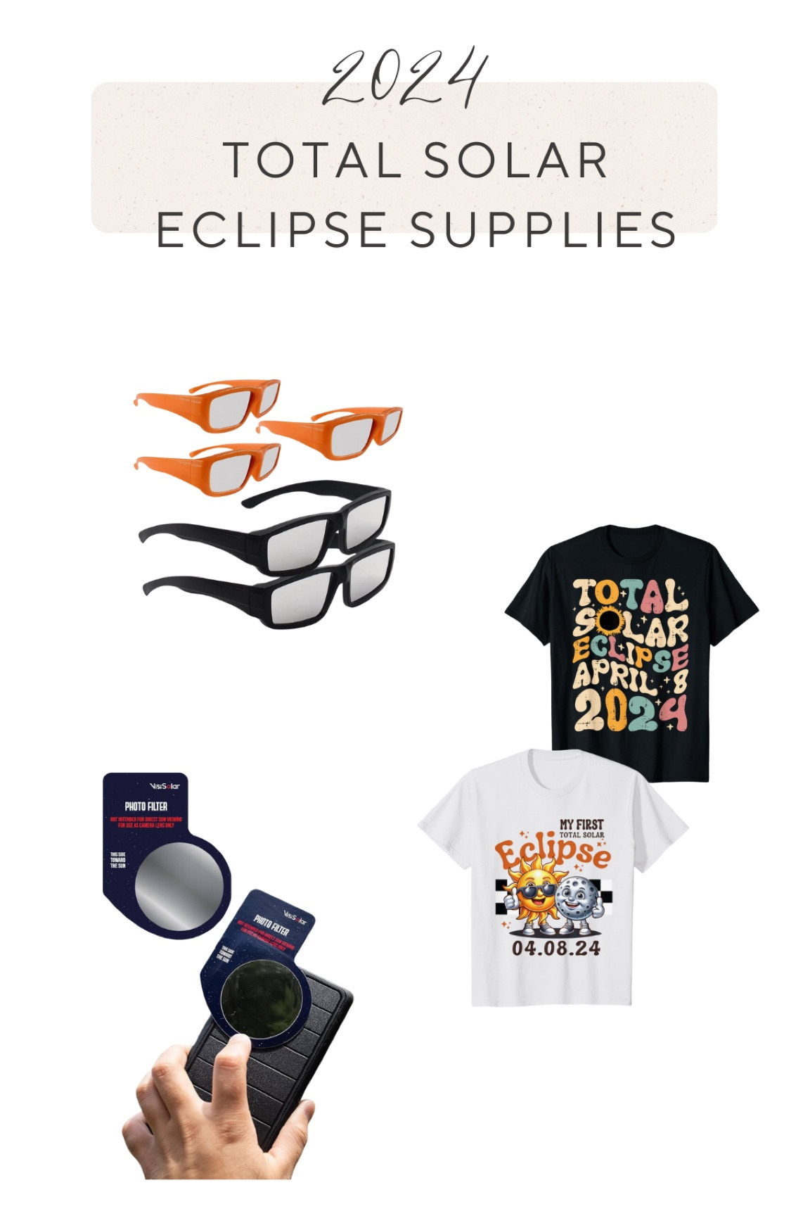 2024 Total Solar Eclipse Supplies (if you’re a total nerd like me🤓)

#LTKtravel #LTKsalealert #LTKhome
