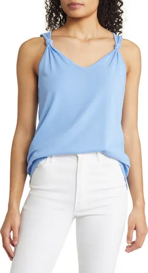 Knot Detail Cotton Blend Tank | Nordstrom