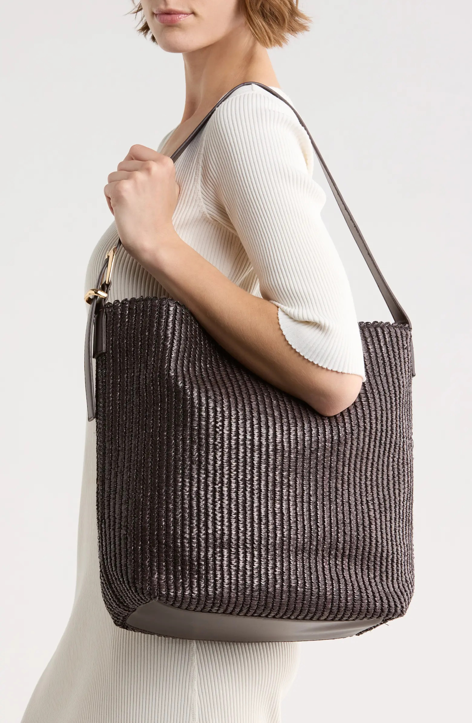 URBAN EXPRESSIONS HANDBAGS Woven Straw Shoulder Bag | Nordstromrack | Nordstrom Rack
