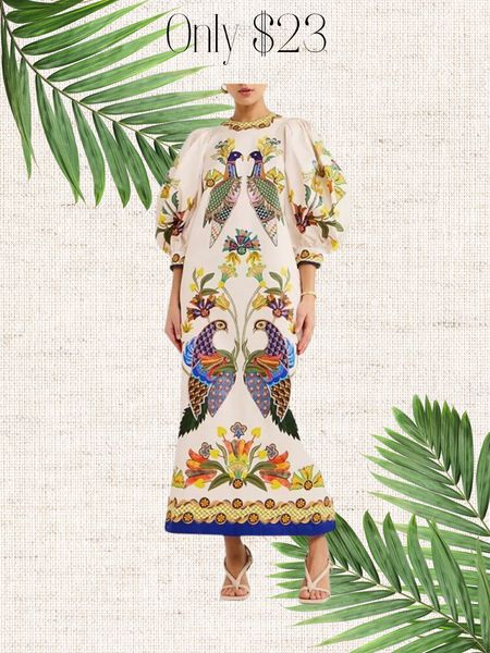 Loving this $23 Amazon Dress. Shop their sale. Loving the peacocks 🦚 

#LTKSeasonal #LTKsalealert #LTKfindsunder50