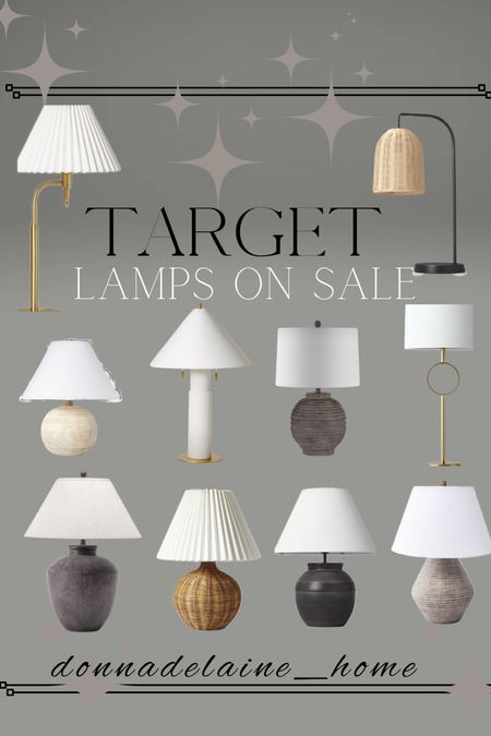 Table lamps: Target has the best selection of affordable lamps! 
These are all under $100, currently on sale for circle week. 
Budget friendly home decor, lighting 

#LTKhome
