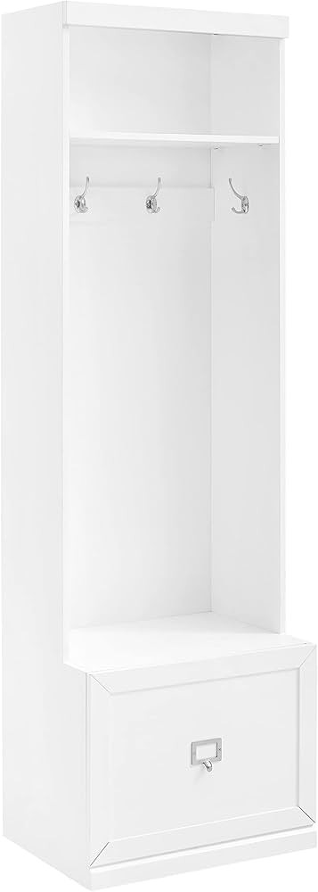 Crosley Furniture Harper Hall Tree with Storage Bench and Coat Rack Hooks for Hanging, White | Amazon (US)