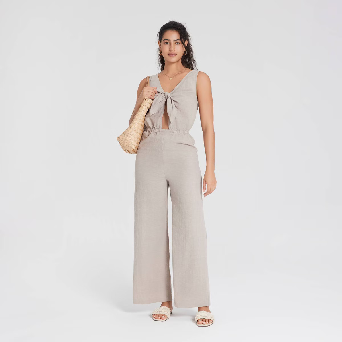 Women's Tie-Front Jumpsuit - Universal Thread™ | Target
