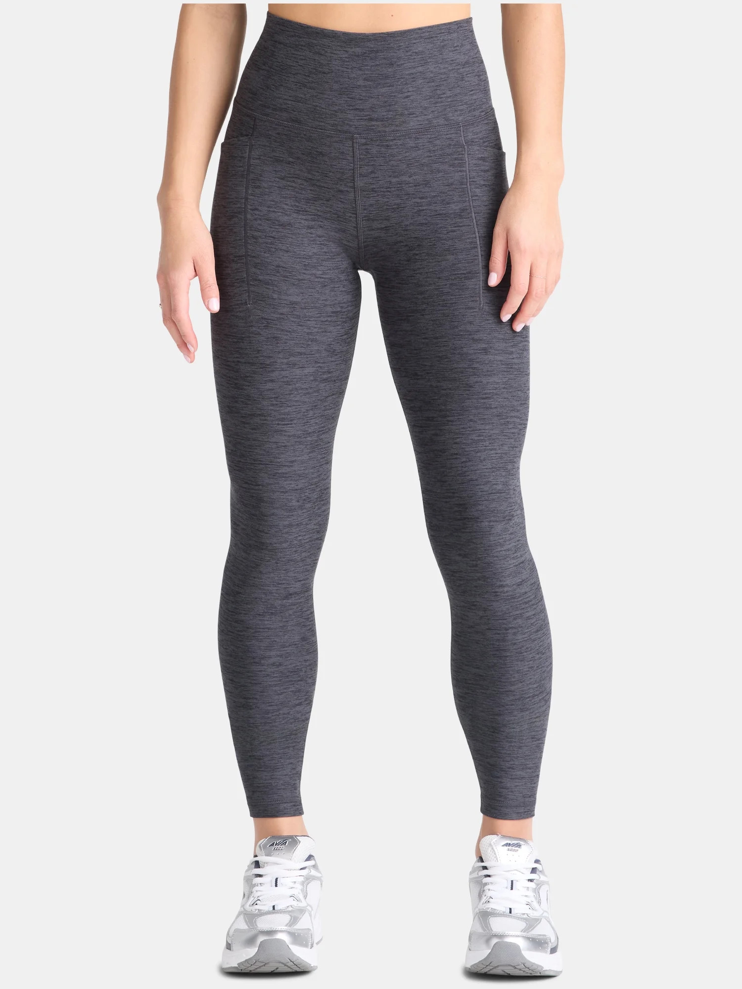 Athletic Works Women's and Women's Plus ButterCore Full Length Leggings with Pockets, Sizes XS-4X | Walmart (US)