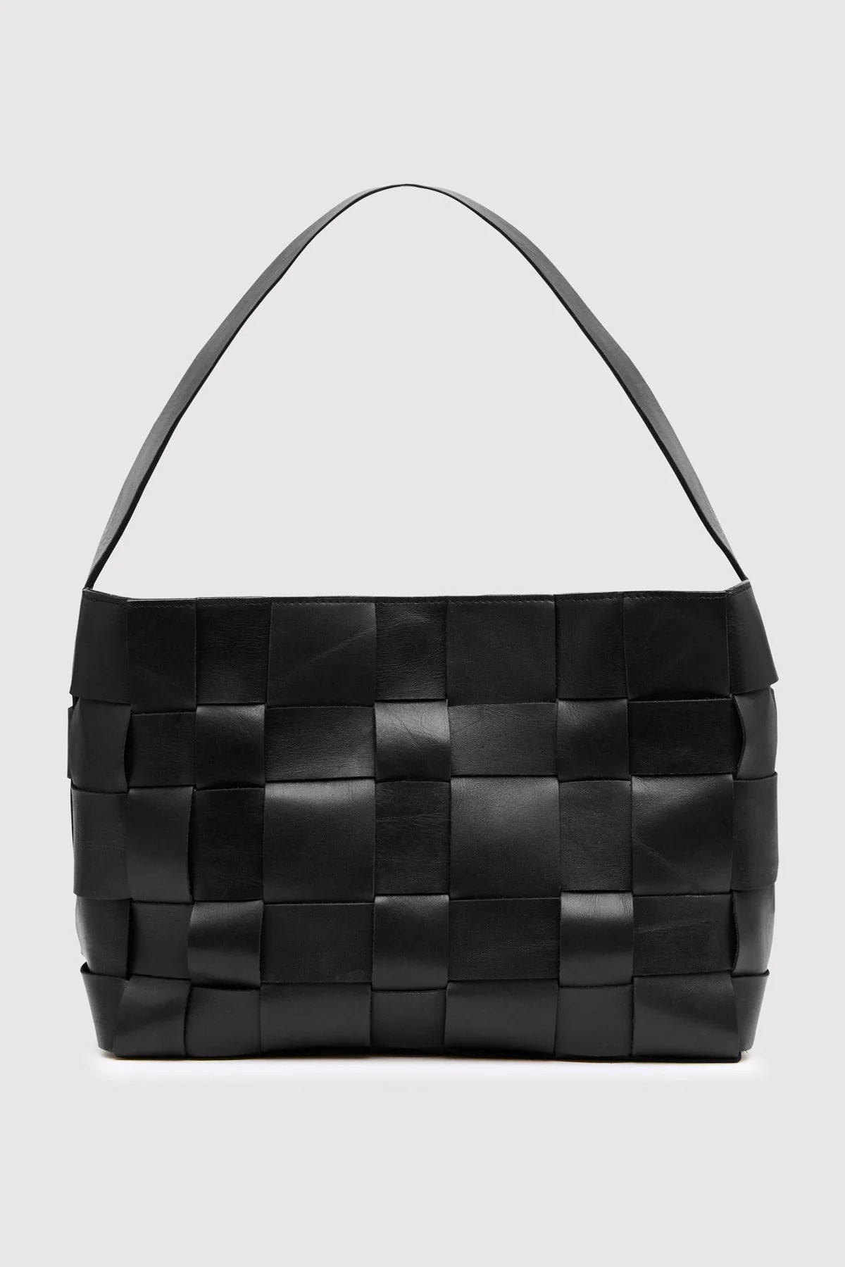 Woven Mini Tote - Black | St. Agni
