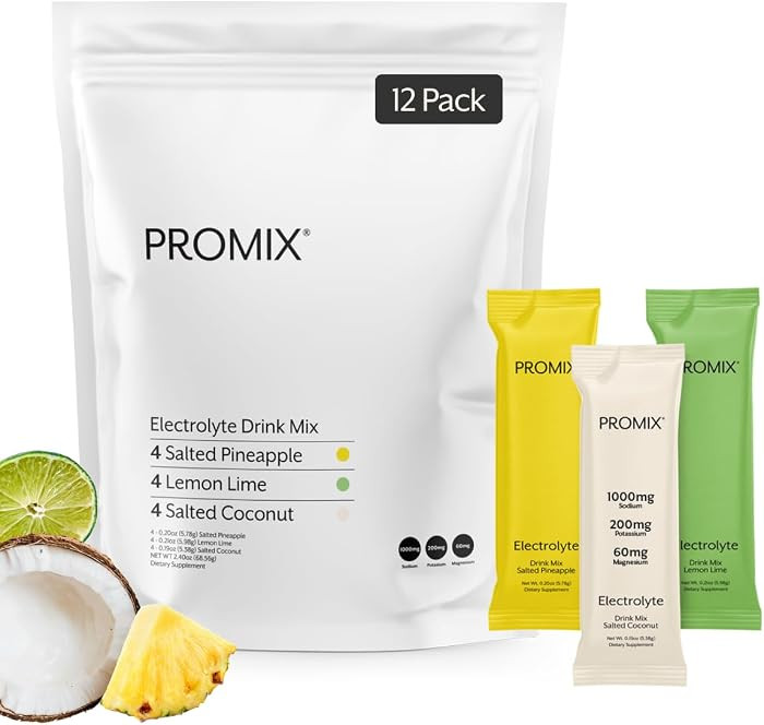 ProMix Nutrition Electrolytes Powder Hydration Packets - Himalayan Pink Salt, Magnesium, Potassiu... | Amazon (US)