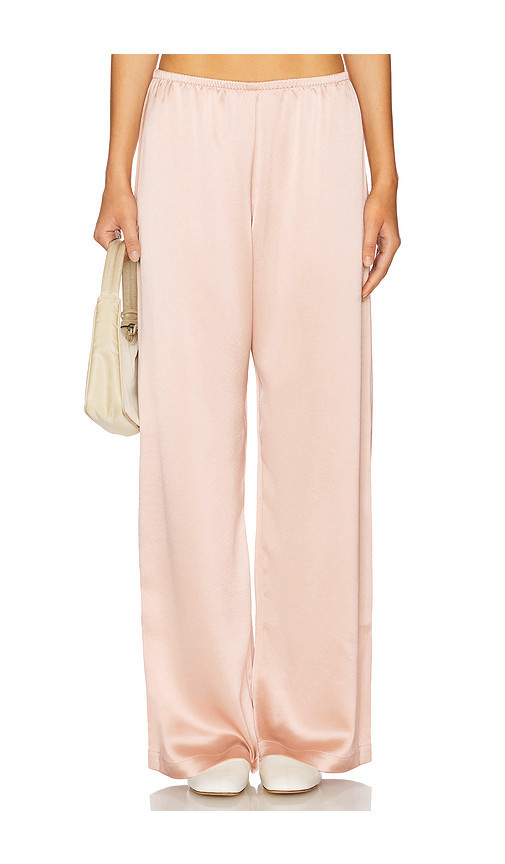 LESET Barb Wide Leg Pant in Pink. Size L. Also in S, XL, XS. | Revolve Clothing (Global)
