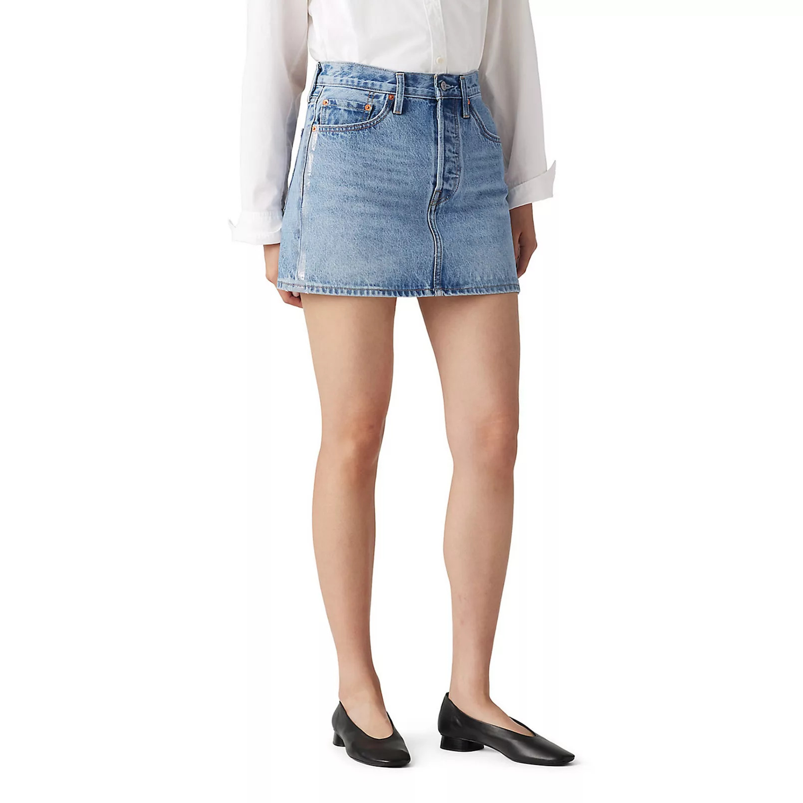 Women's Levi's® A-Line Button Front Mini Skirt | Kohl's