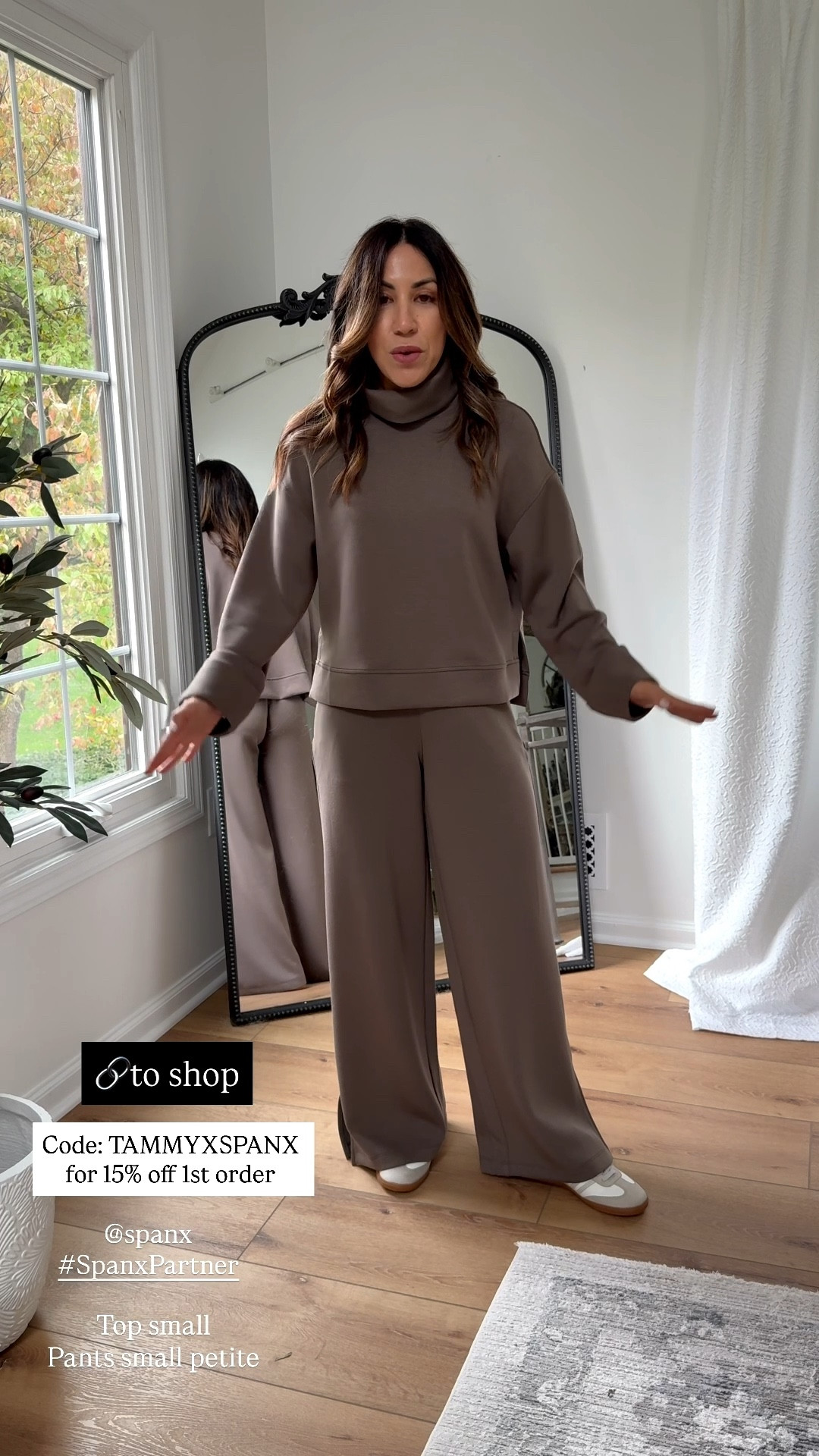 @spanx #spanxpartner small petite pants, small top. Code TAMMYXSPANX for 15% off and free shipping on first time orders.

#LTKOver40 #LTKSaleAlert #LTKPetite