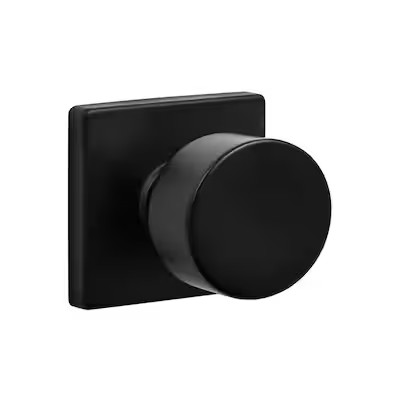 Sure-Loc Hardware  Ridgecrest Modern Bergen-Square Flat Black No Deadbolt Dummy Door Knob | Lowe's