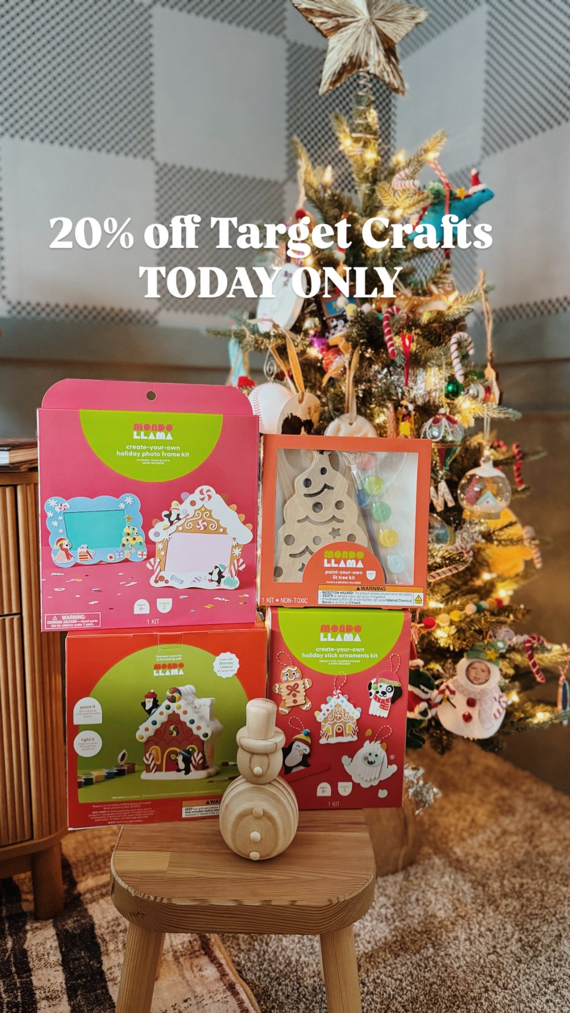 20% off kids Christmas crafts at target today! 

#LTKKids #LTKHoliday #LTKGiftGuide