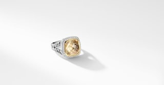 Albion® Ring with Champagne Citrine and Diamonds with 18K Gold | David Yurman