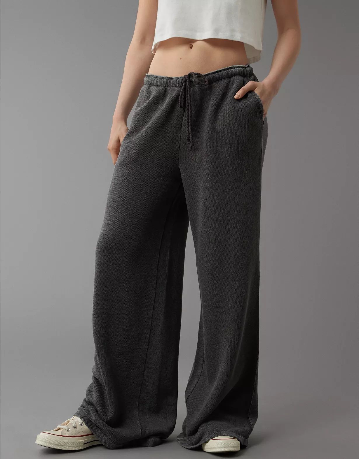 AE Baggy Wide-Leg Sunset Fleece Sweatpant | American Eagle Outfitters (US & CA)