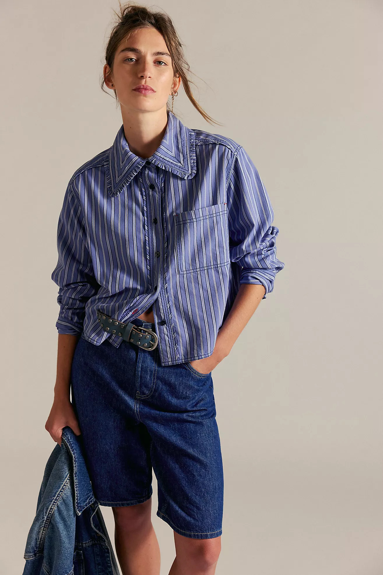 We The Free Moxley Striped Shirt | Free People (Global - UK&FR Excluded)