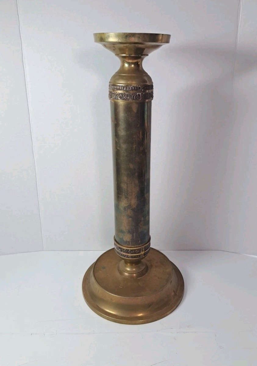 Vintage 20.5 in Tall Brass Plant Stand Gold Color | eBay US