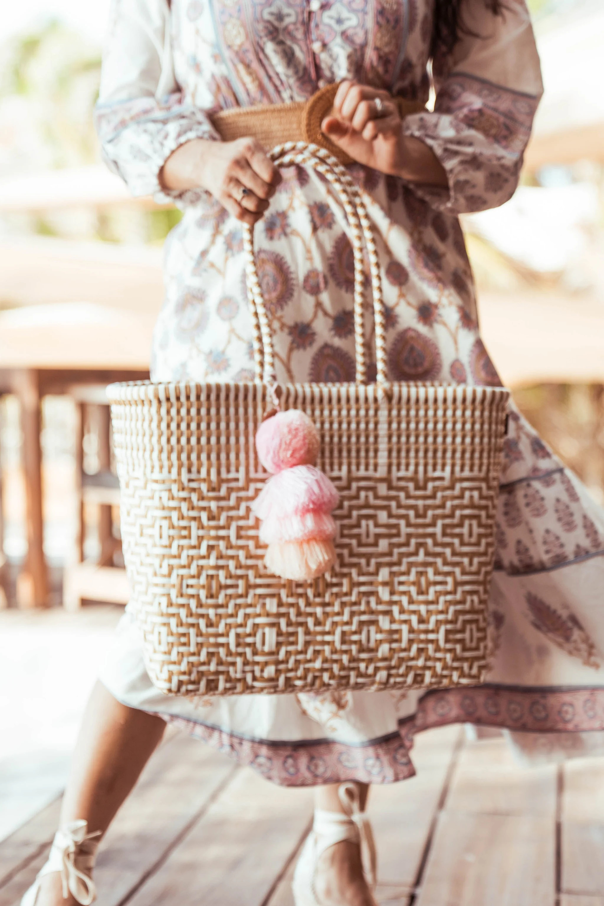 Sconset in Sand Citron Tote | Squeeze De Citron