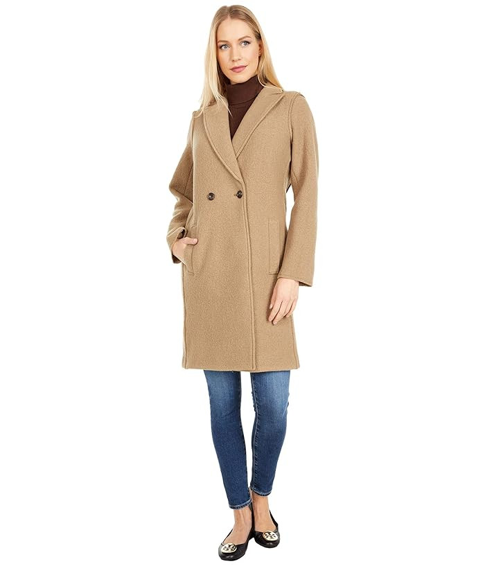 J.Crew Daphne Topcoat in Italian Boiled Wool (Autumn Biscuit) Women's Coat | Zappos