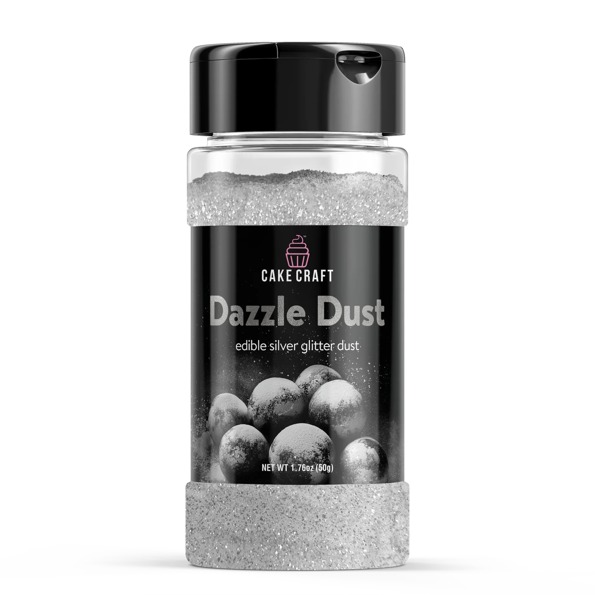 Cake Craft Edible Dazzle Dust, Silver| Edible Glitter for Cakes, Cupcakes, Cocktails & More | Foo... | Walmart (US)