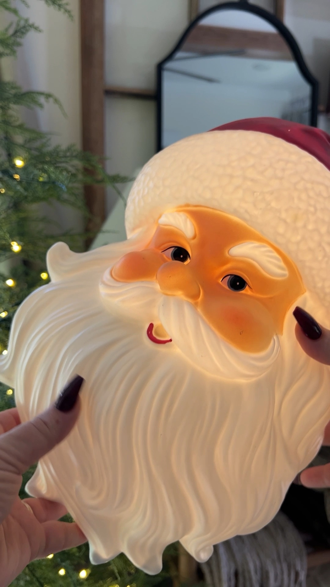 This light up Santa tree topper from Walmart is not gonna last, get this while it’s still in stock. It is under $10 and so darling. Really nostalgic and brings me back to childhood Christmas.

#LTKHome #LTKSeasonal #LTKHoliday