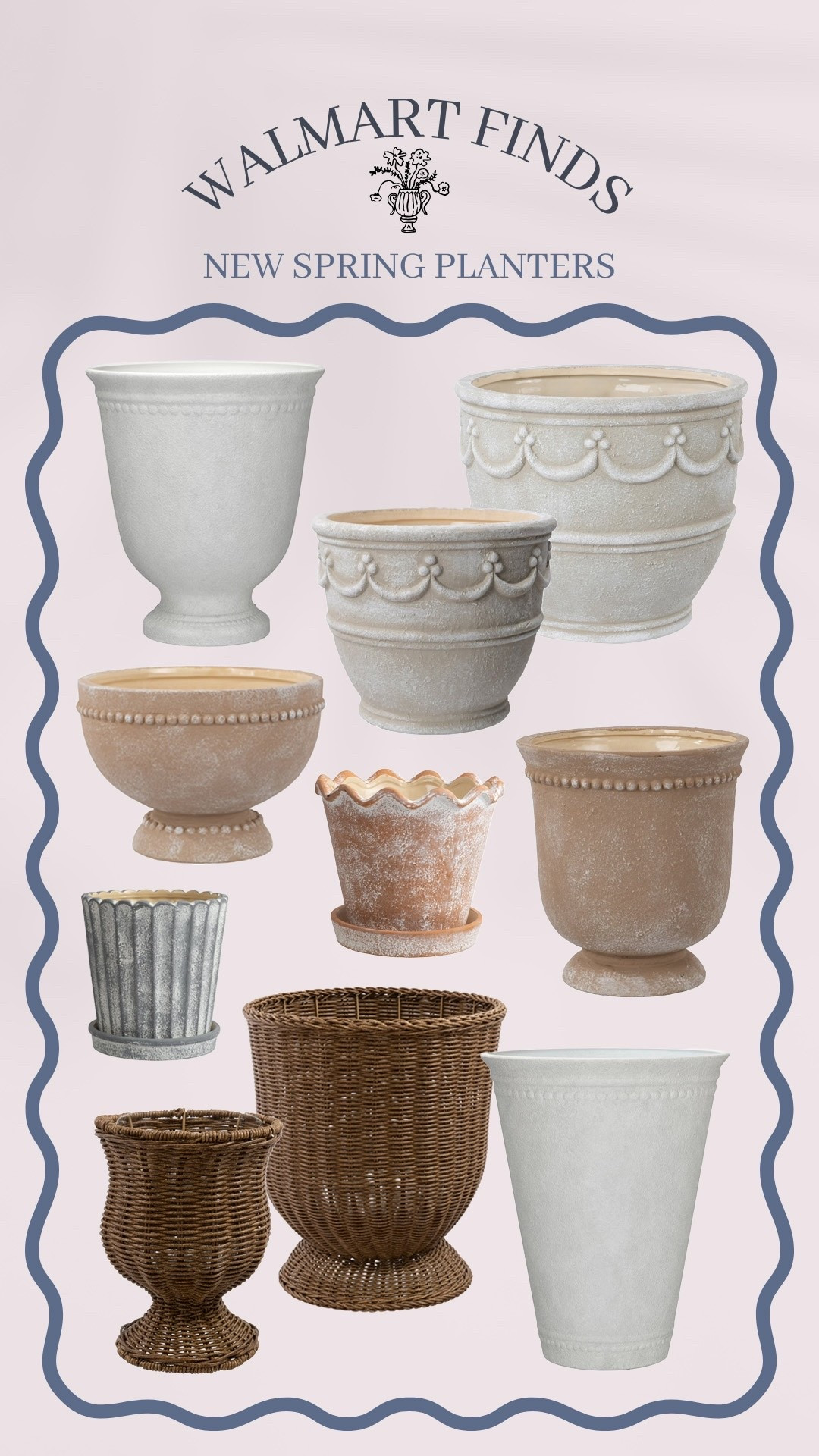 The prettiest planters just dropped at Walmart! 

#LTKSaleAlert #LTKSeasonal #LTKHome