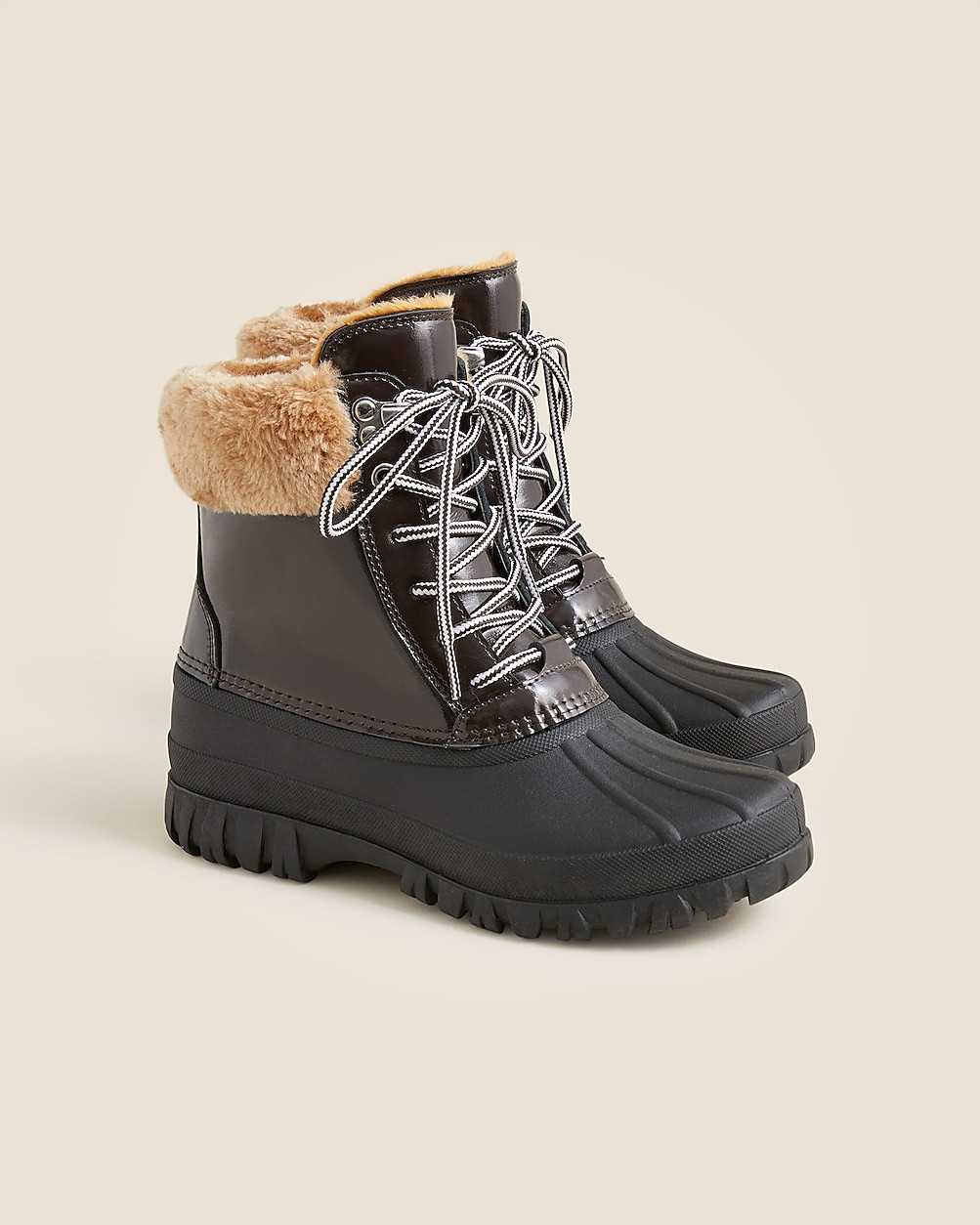 Perfect Winter boots in leather and sherpa | J. Crew US