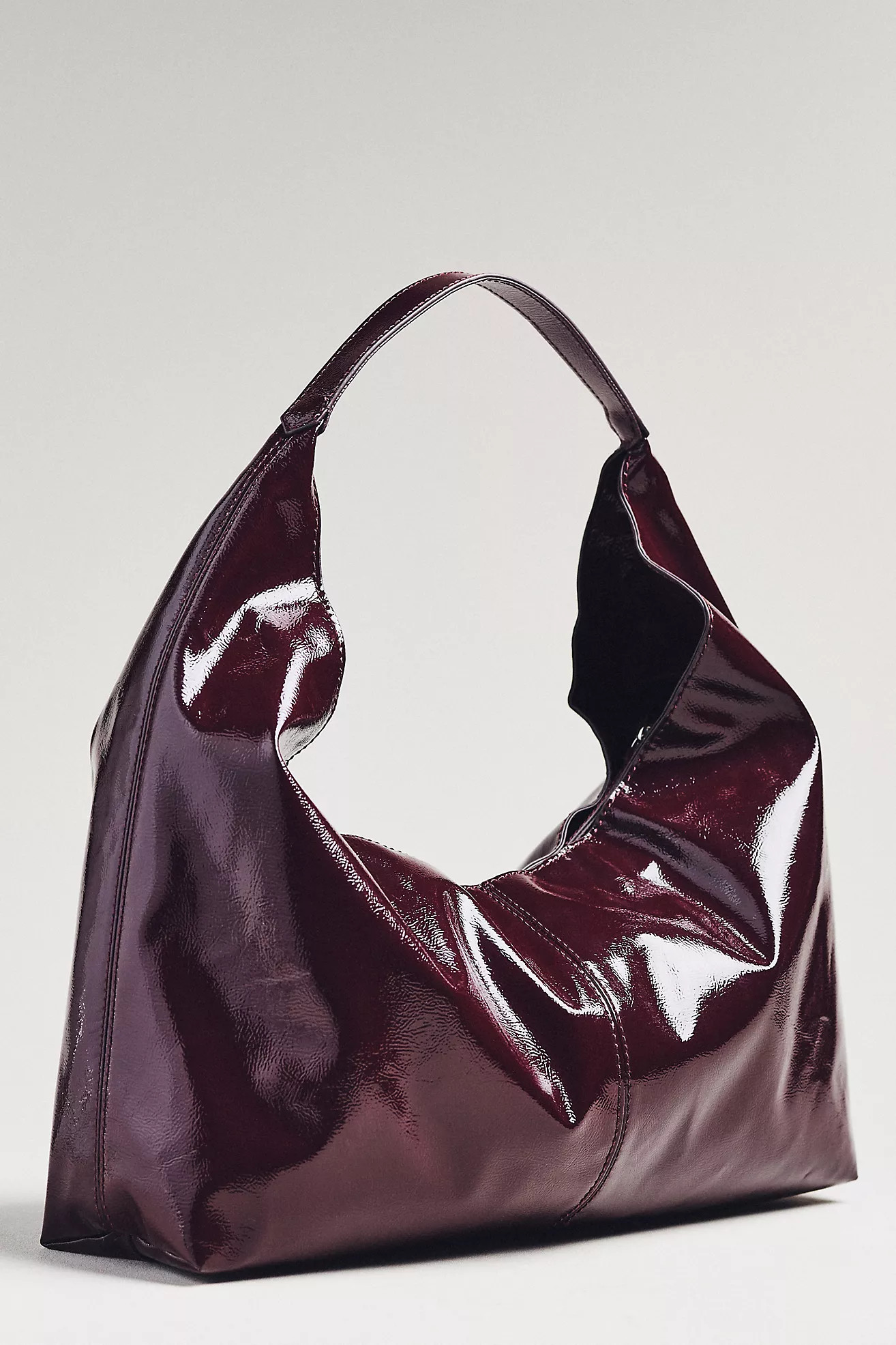 Shiny Faux-Leather Tote | Anthropologie (US)