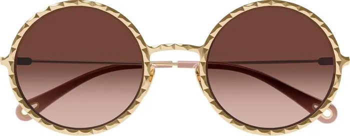 Chloé 53mm Gradient Round Sunglasses | Nordstrom | Nordstrom