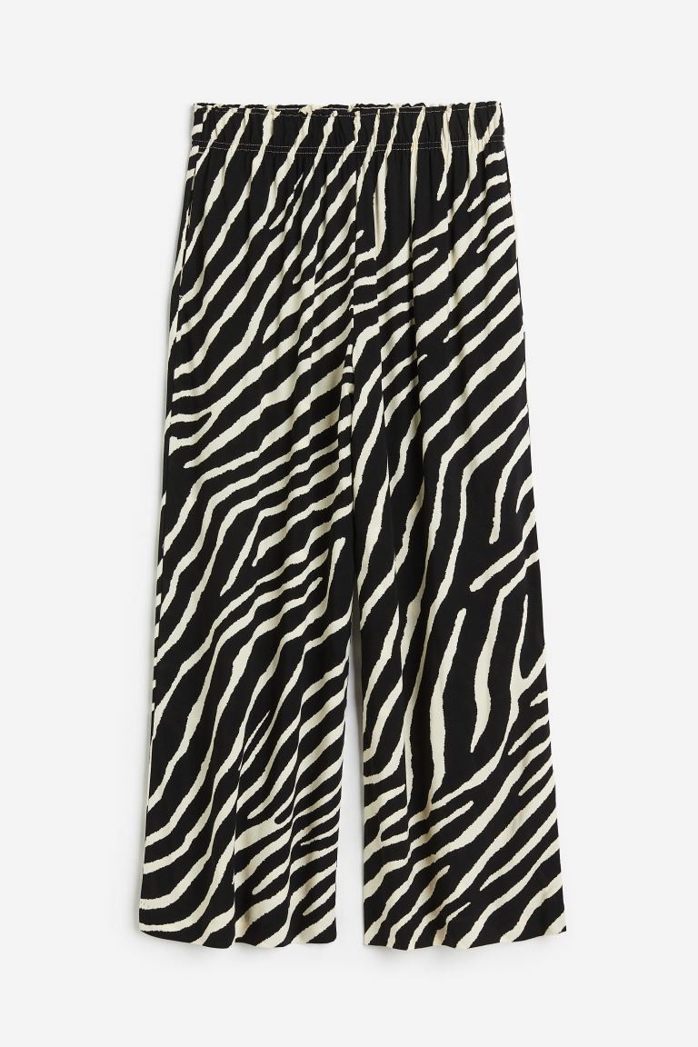Cropped pull-on trousers | H&M (UK, MY, IN, SG, PH, TW, HK)