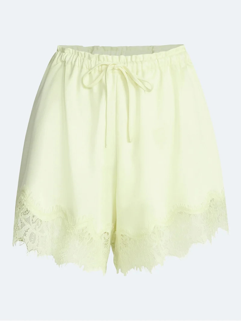 Devil Wears Prada Scoop Collection Women's Lace Trim Shorts, 4'' Inseam, Sizes XS-XXL | Walmart (US)