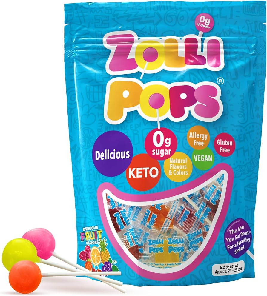 Zollipops Clean Teeth Lollipops, Anti Cavity with Xylitol, Sugar Free Candy for a Healthy Smile G... | Amazon (US)