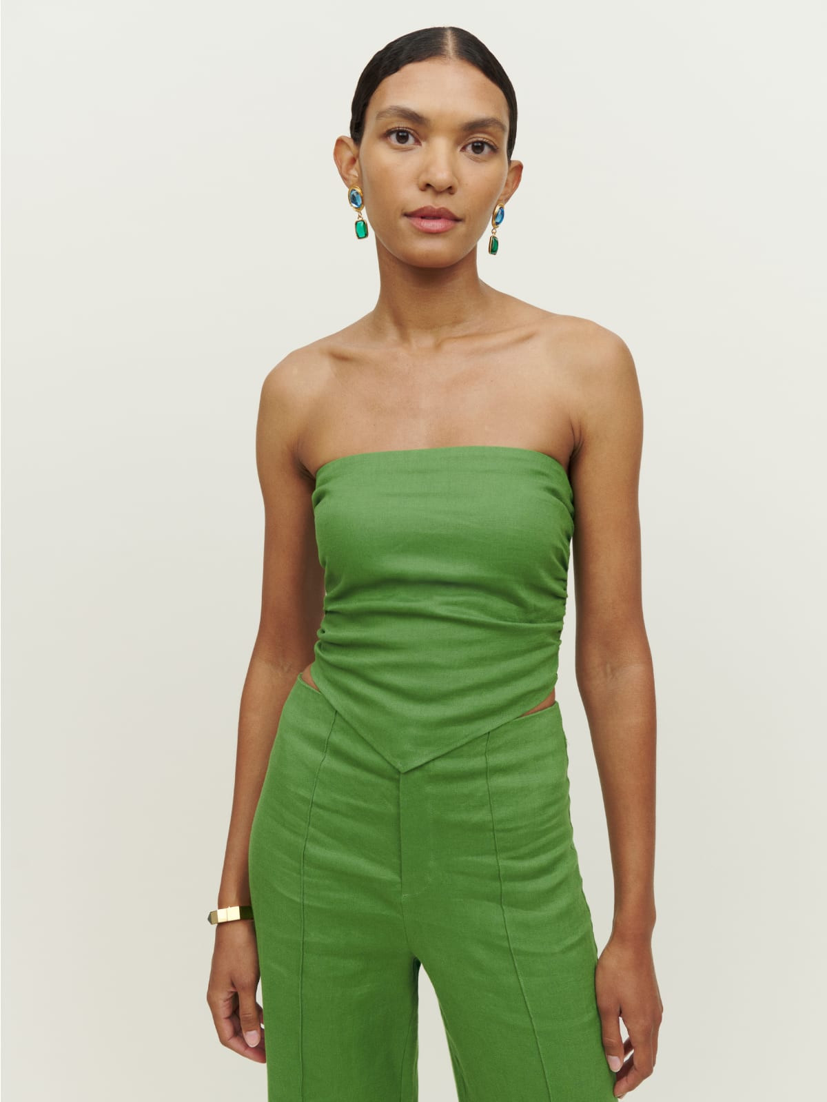 Dillon Linen Top | Reformation (Global)