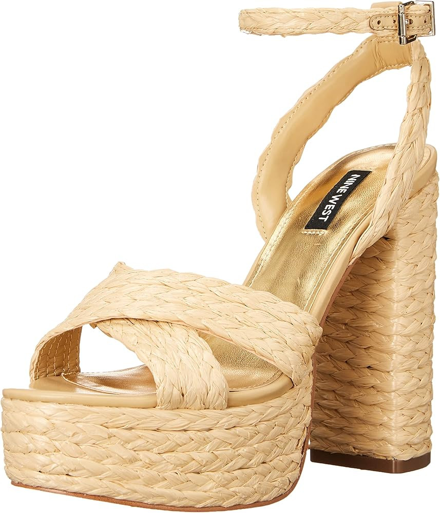 NINE WEST FOOTWEAR Women's Hadyn3 Heeled Sandal | Amazon (US)
