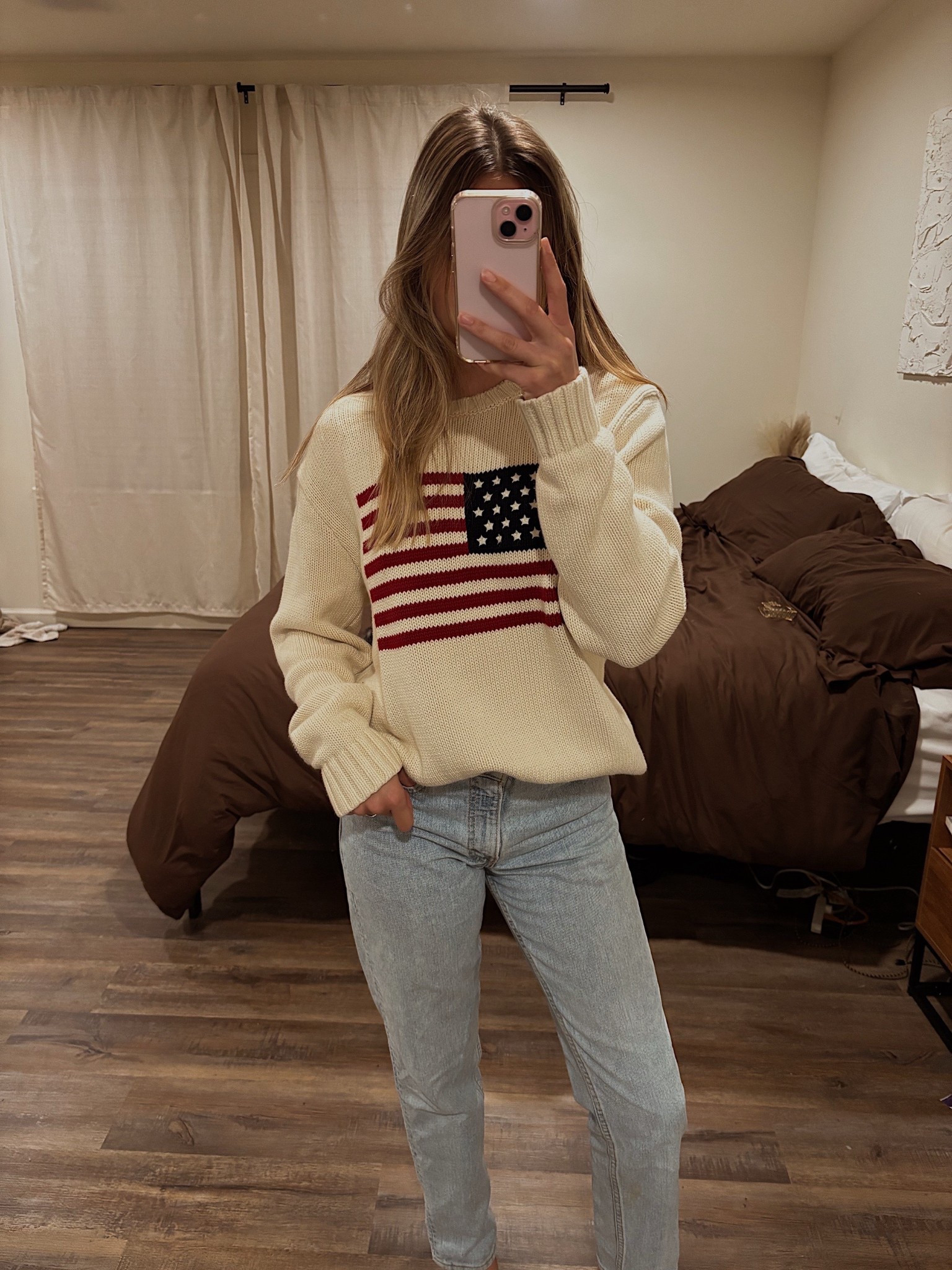 coastal fall vibes 🍂✨ this one was totally a Pinterest inspo — the sweater is from Brandy Melville and looks just like the classic Ralph Lauren one. it’s 100% cotton, super thick, amazing quality, and honestly such a steal for the price 🤍 🐚

#LTKStyleTip #LTKU #LTKPetite