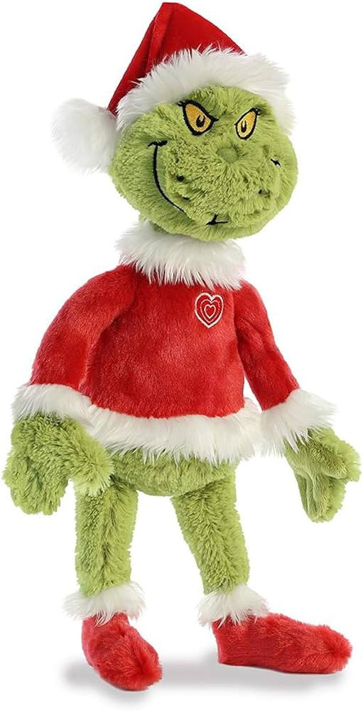 Aurora® Whimsical Dr. Seuss™ Grinch Santa Stuffed Animal - Magical Storytelling - Officially L... | Amazon (US)