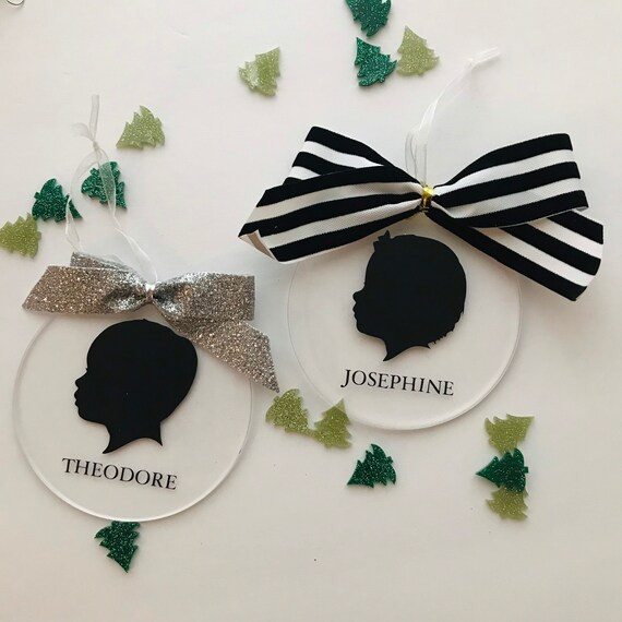 Silhouette Ornament custom Silhouette Portrait Kid | Etsy | Etsy (US)