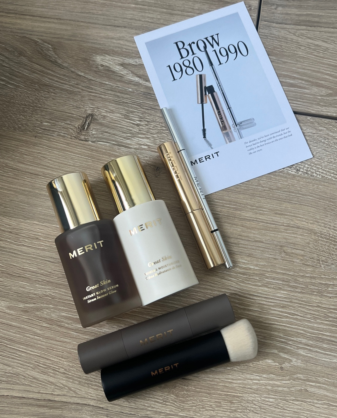 Merit 
Great Skin Priming and Firming Moisturizer 
The Minimalist Perfecting Complexion Stick
Great Skin Instant Glow Serum and Niacinamide 
Tapered Blending Brush
Brow 1990 Ultra Fine Eyebrow Gel Pencil
Brow 1980 Volumizing Tinted Eyebrow Gel Pomade 

#LTKBeauty #LTKGiftGuide #LTKHoliday