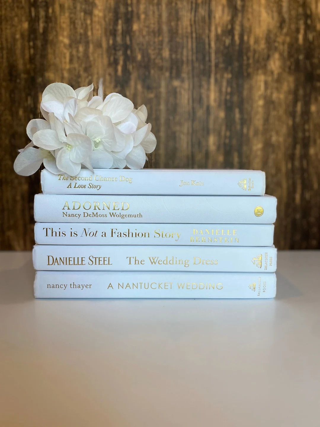 White Decorative Book Styling Unique Vintage Inspired Chic - Etsy | Etsy (US)