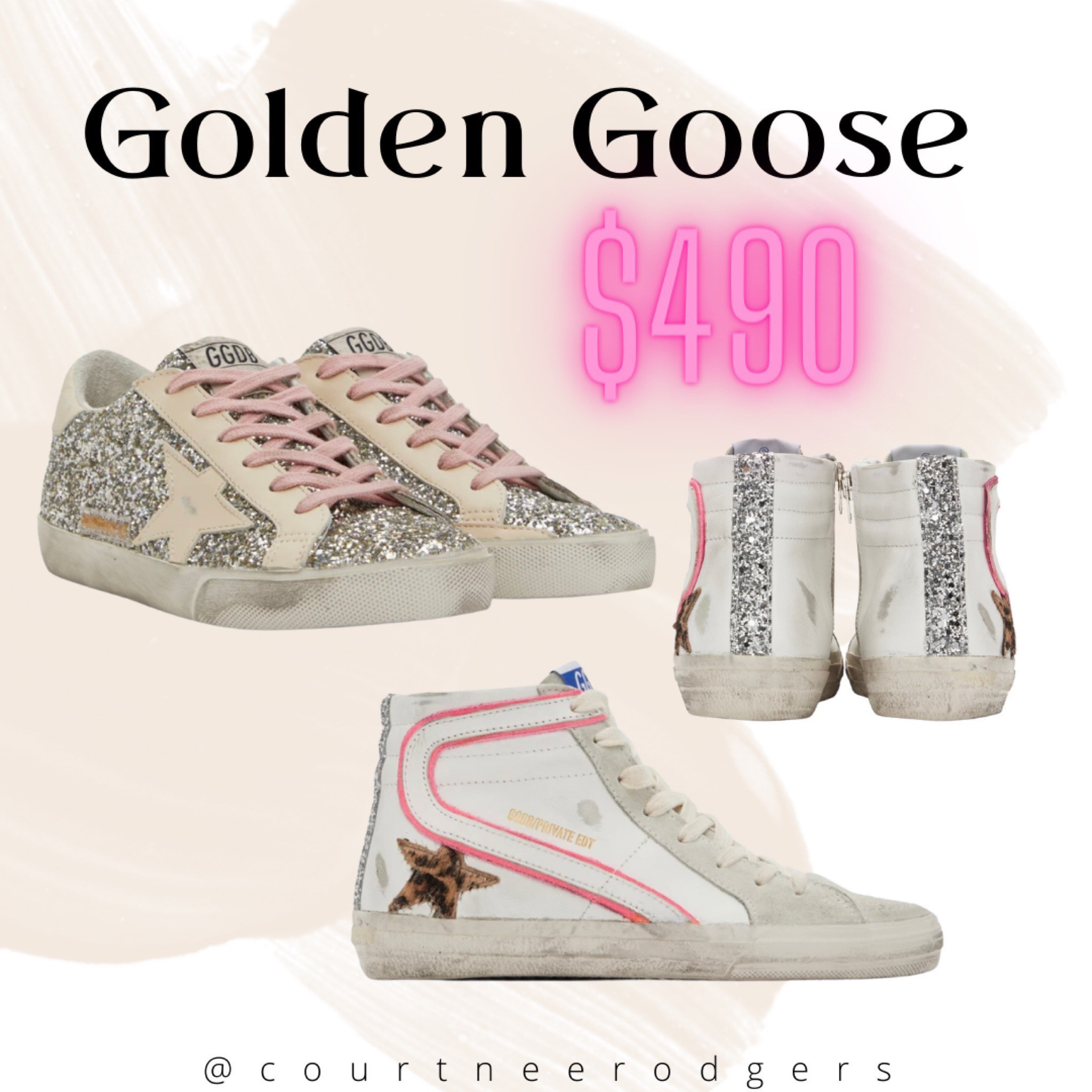 Golden Goose Sneakers $490! 

Glitter Golden Goose! I’m a 7.5 and wear size 38 in these! P.S. most all glitter Golden Goose for for $600+ so these are a great deal!💗

Golden Goose, fall outfit, glitter sneakers, trending, fall style, Ssense, best seller, holiday style, gifts 

#LTKshoecrush #LTKstyletip #LTKSeasonal