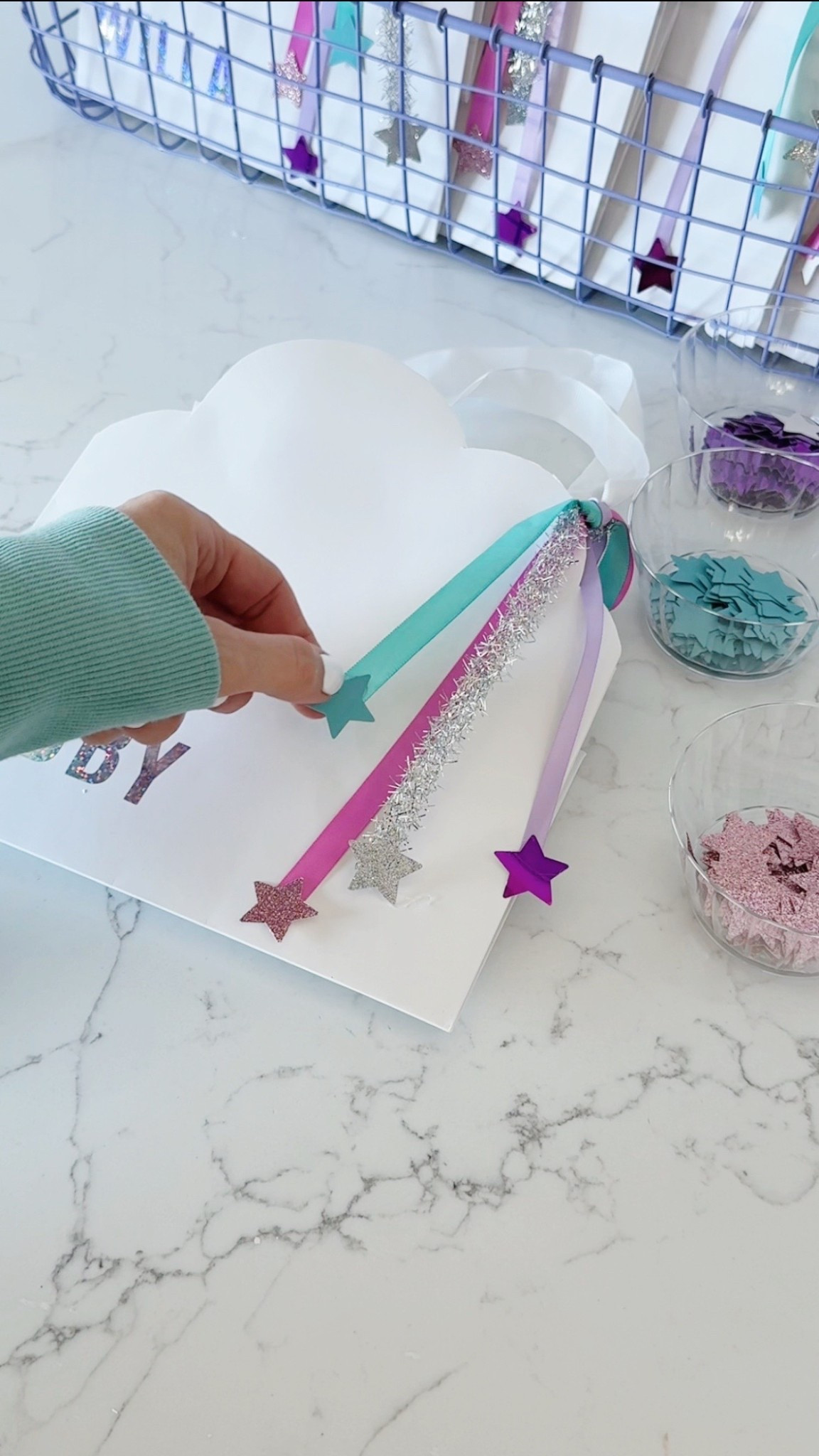 DIY “On Cloud Nine” party favor bag by STEPH @mama.jots (demo on to make this on Instagram feed + TikTok) 

#LTKKids #LTKParties