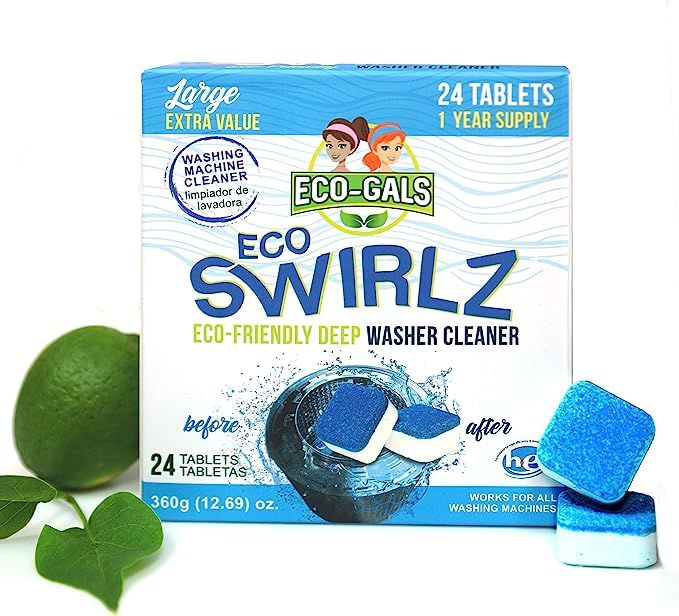Eco-Gals Eco Swirlz Washing Machine Cleaner, 24 Count | Amazon (US)