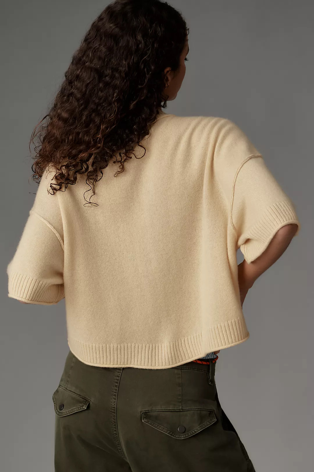 The Goldie Crew-Neck Cashmere Sweater | Anthropologie (US)