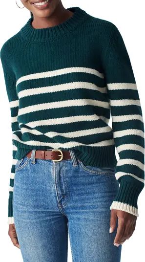 Cuddle Stripe Crewneck Sweater | Nordstrom Rack