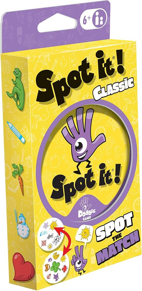 Spot It! Classic Card Game (Eco-Blister) - Fast Paced Family Fun! Matching Game for Game Night, T... | Amazon (US)