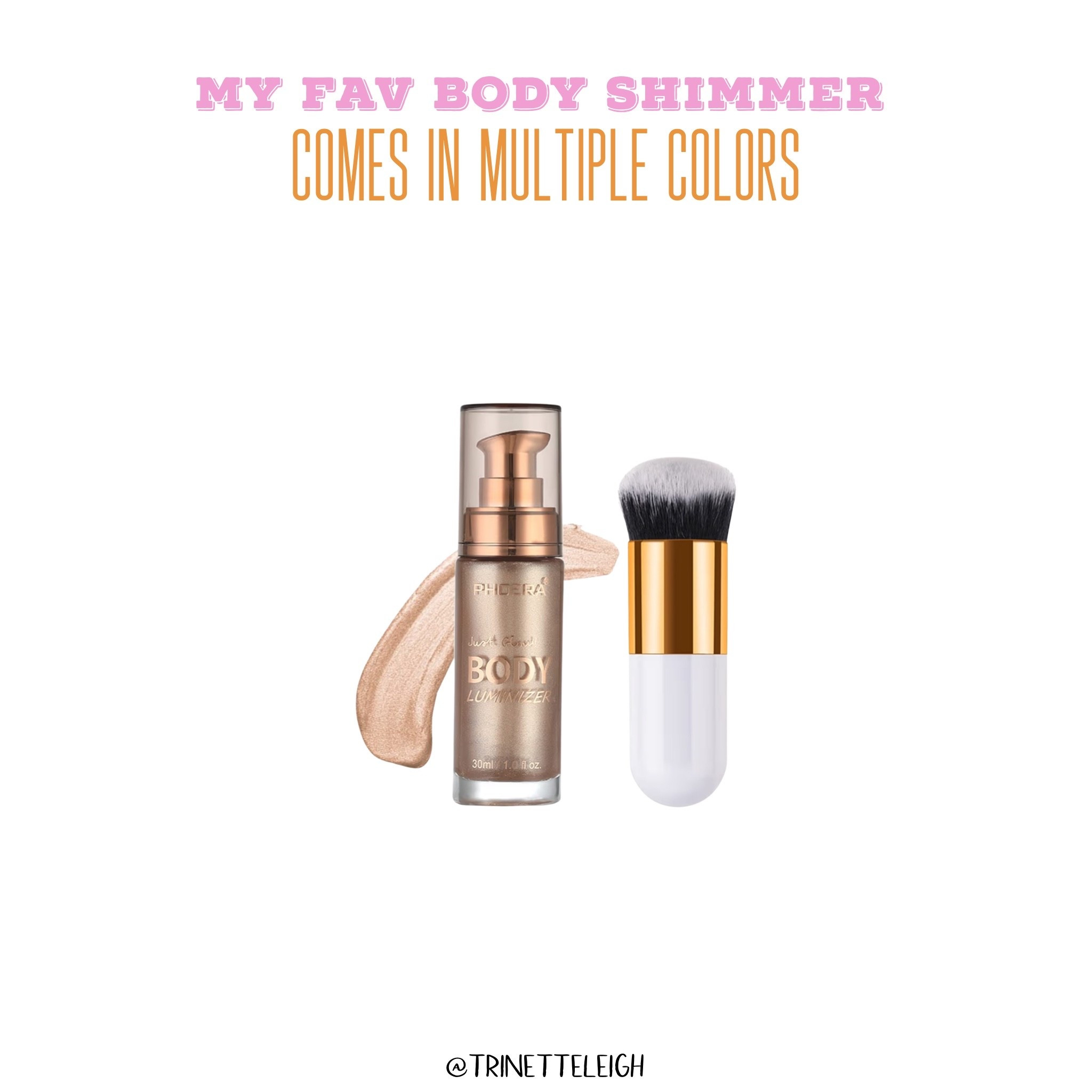 My favorite body shimmer. Comes in multiple colors. Amazon find.

#LTKgrwm #LTKBeauty #LTKselfcare