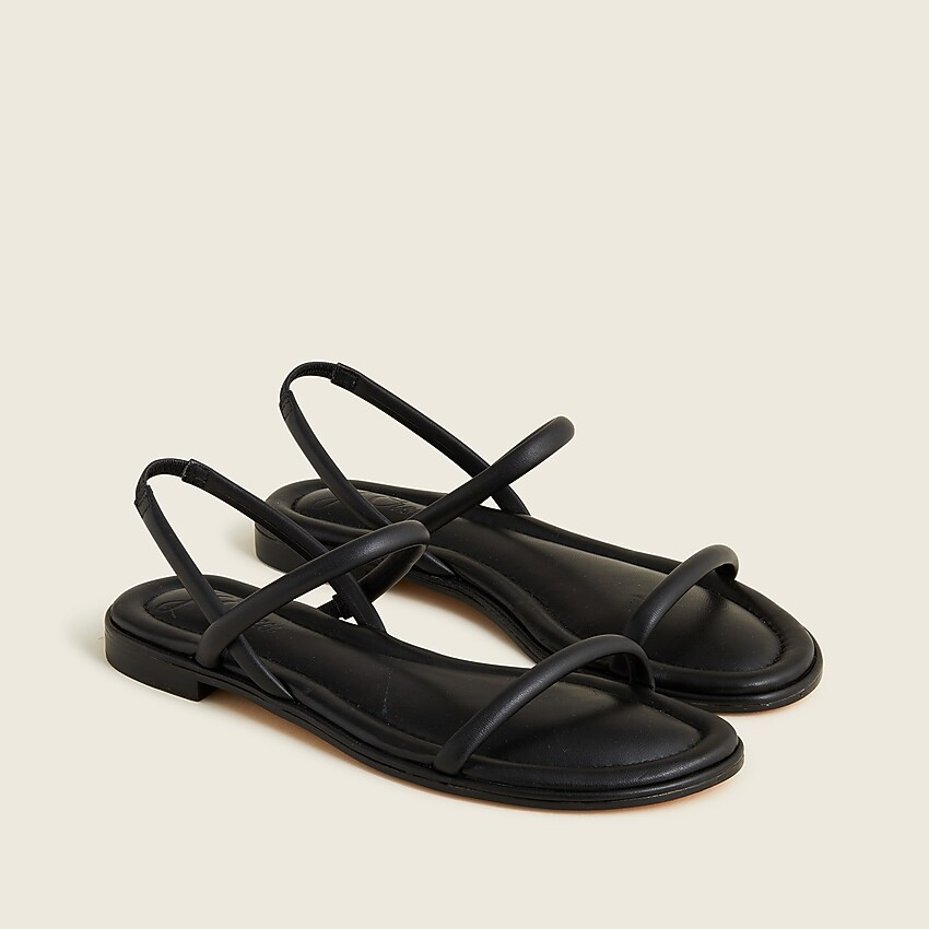 Menorca padded slingback sandals in leather | J. Crew US