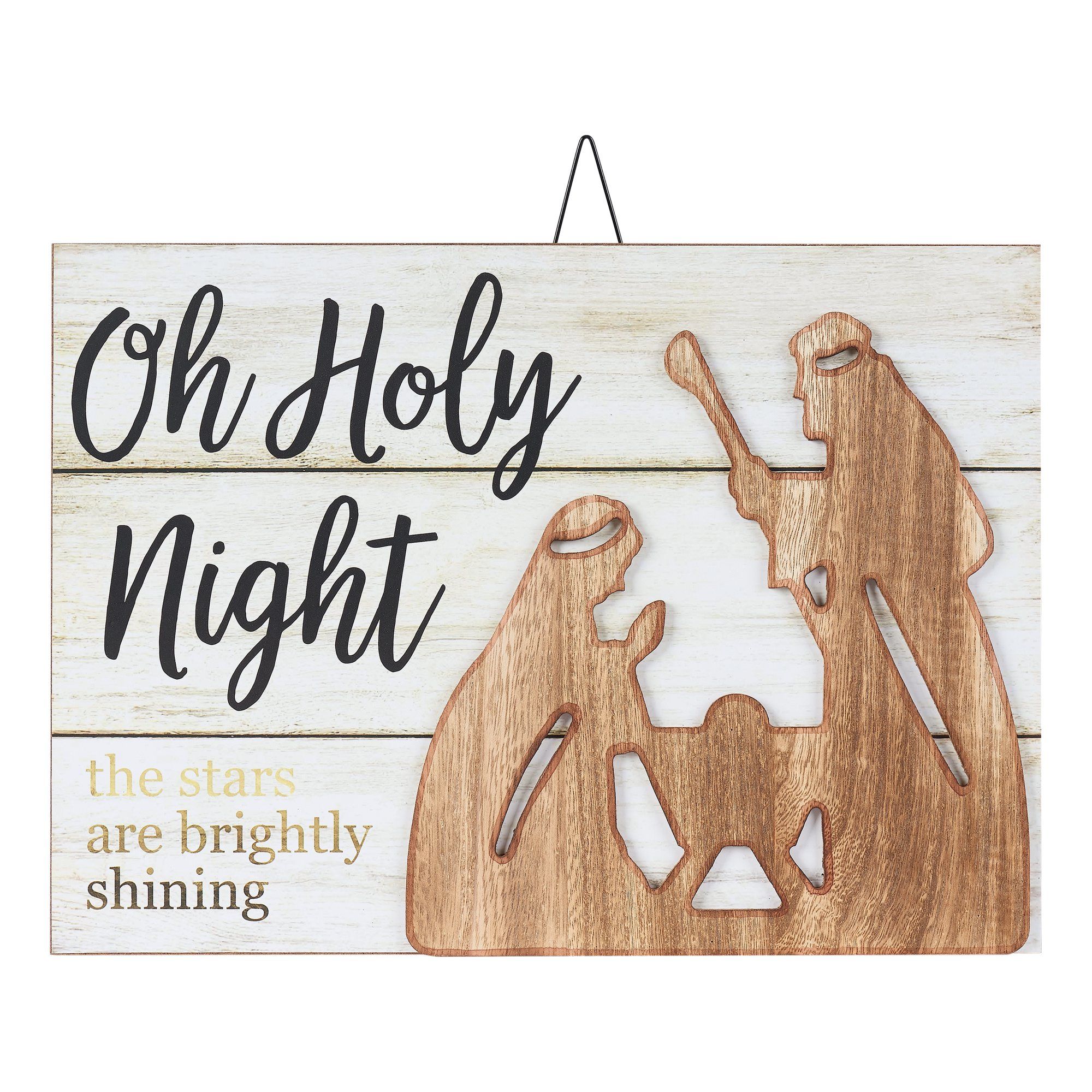 Holiday Time Christmas Indoor/Outdoor Sign Decoration, 14" x 10" | Walmart (US)