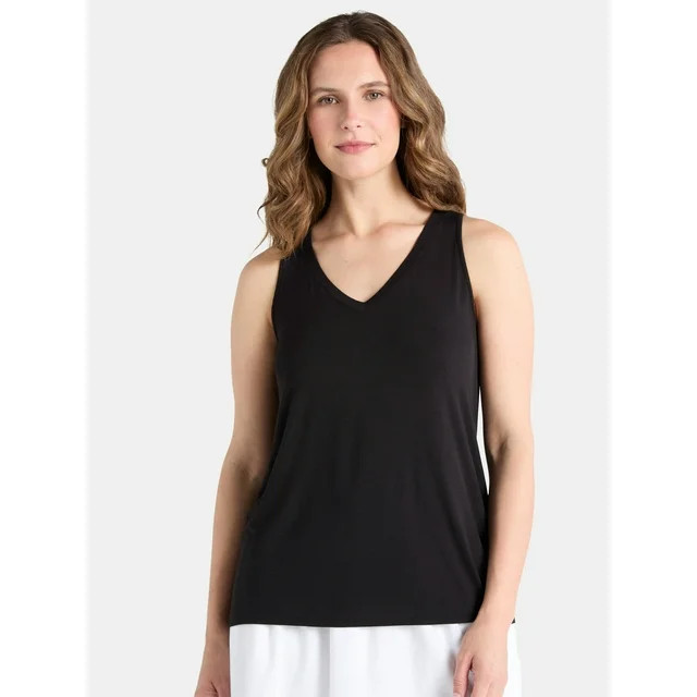 Time and Tru Women's High Low Tank Top, Sizes XS-XXXL | Walmart (US)