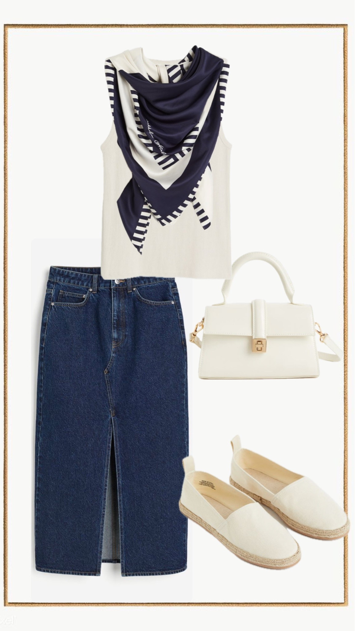 Denim skirt, blue and white

#LTKSeasonal #LTKfindsunder100 #LTKtravel