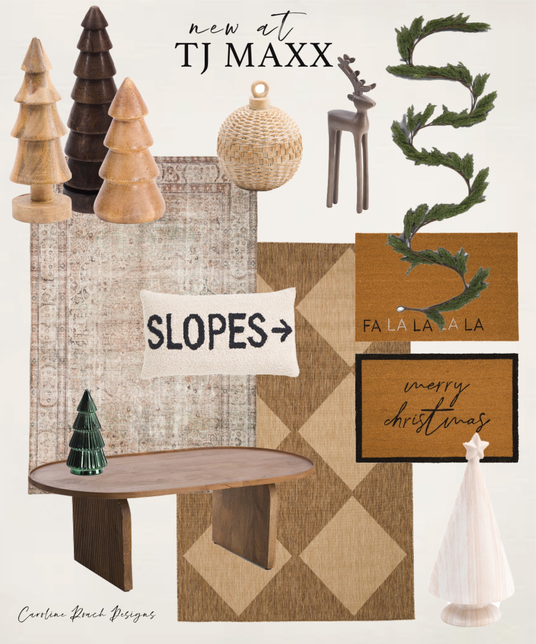 Wooden Christmas tree
Christmas decor
Gift guide
TJ maxx
HomeGoods
Neutral rug
Jute rug
Loloi rug
12ft garland
Oval coffee table
Welcome mat
Christmas mat
Entryway
Skiing
Throw pillow 
Rattan

#LTKGiftGuide #LTKHoliday #LTKSeasonal