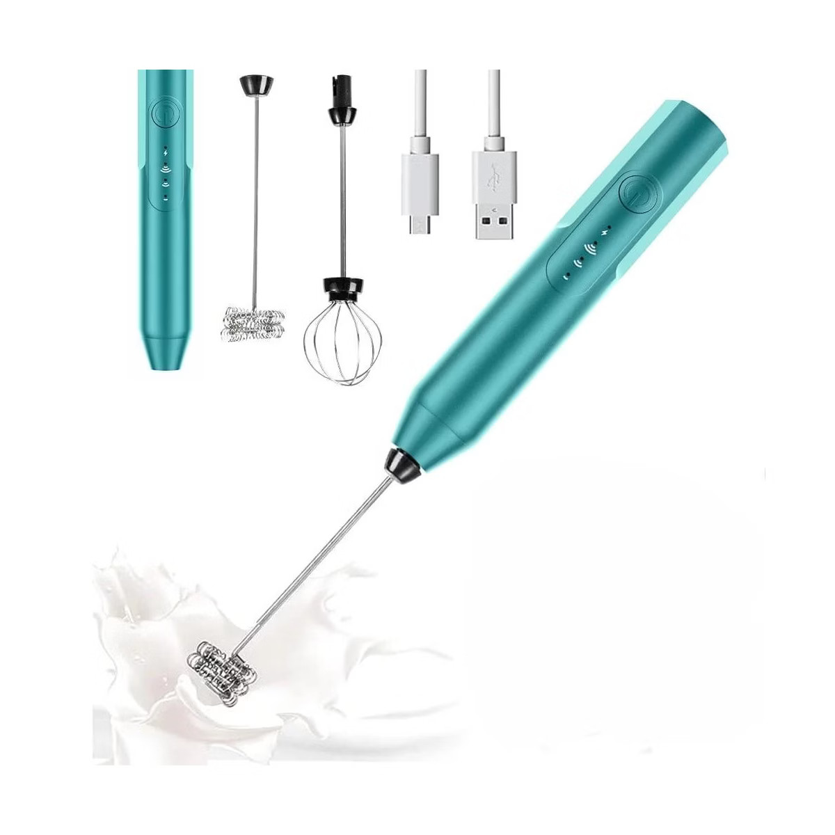 Swtroom Handheld Milk & Coffee Frother Mixer Frother Wand Electric Mini Blender Stainless Steel D... | Target